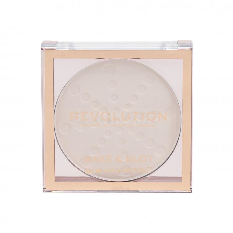 Makeup Revolution London Bake &amp; Blot Pudr pro ženy 5,5 g Odstín Translucent