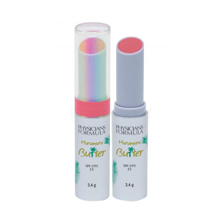 Physicians Formula Murumuru Butter Lip Cream SPF15 Balzám na rty pro ženy 3,4 g Odstín Flamingo Pink
