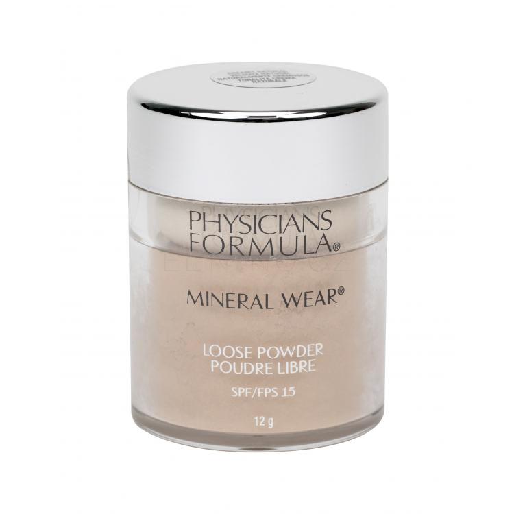 Physicians Formula Mineral Wear SPF15 Pudr pro ženy 12 g Odstín Creamy Natural