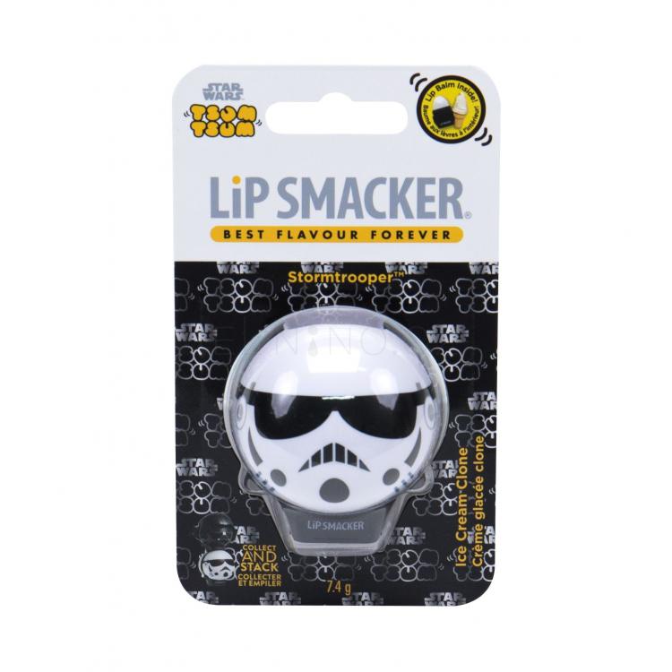 Lip Smacker Star Wars Stormtrooper Balzám na rty pro děti 7,4 g Odstín Ice Cream Clone