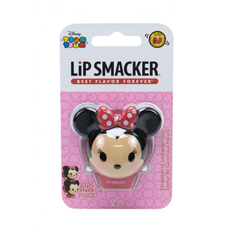 Lip Smacker Disney Minnie Mouse Balzám na rty pro děti 7,4 g Odstín Strawberry Lollipop