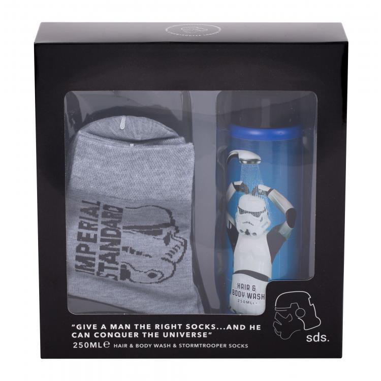 Star Wars Stormtrooper Dárková kazeta pro děti sprchový gel 250 ml + ponožky