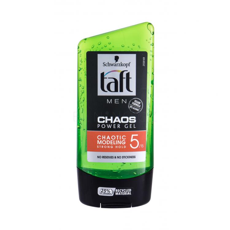 Schwarzkopf Taft Chaos Power Gel Gel na vlasy pro muže 150 ml