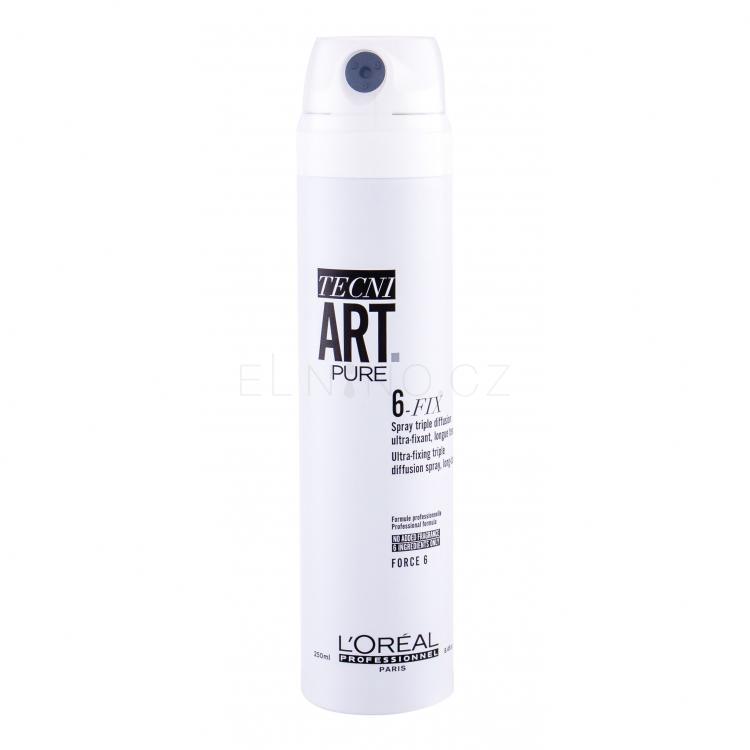 L'Oréal Professionnel Tecni.Art Pure 6-Fix Lak na vlasy pro ženy 250 ml