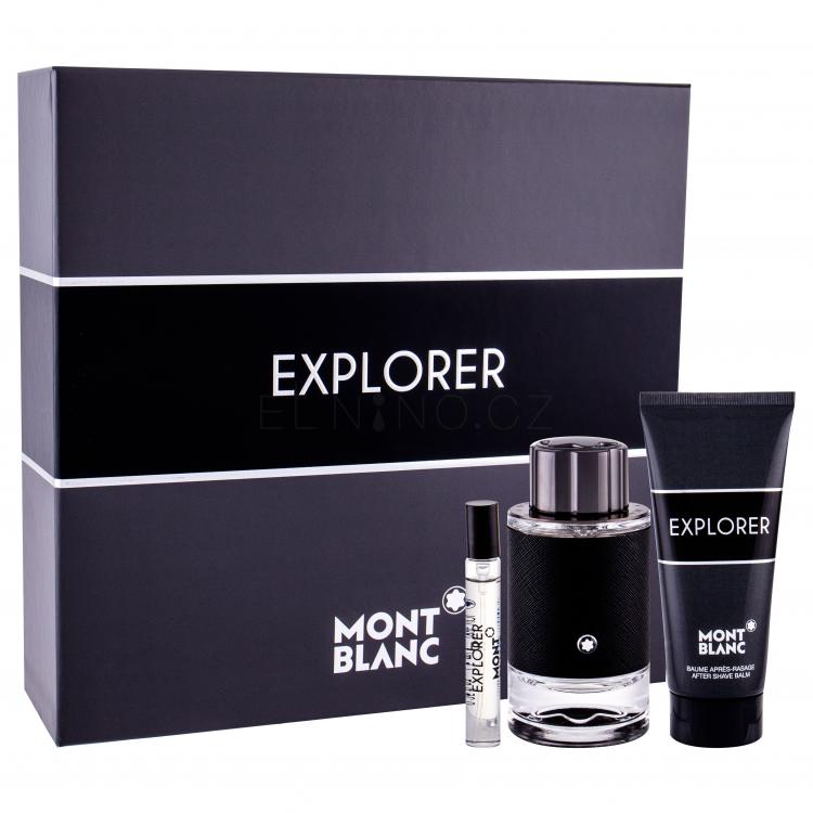 Montblanc Explorer Dárková kazeta parfémovaná voda 100 ml + parfémovaná voda 7,5 ml + balzám po holení 100 ml