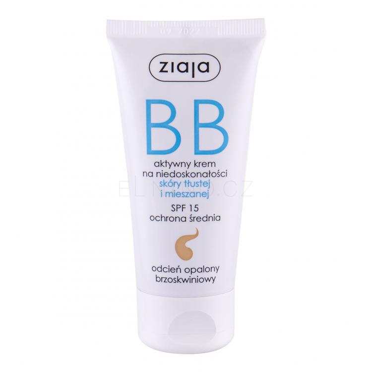Ziaja BB Cream Oily and Mixed Skin SPF15 BB krém pro ženy 50 ml Odstín Dark