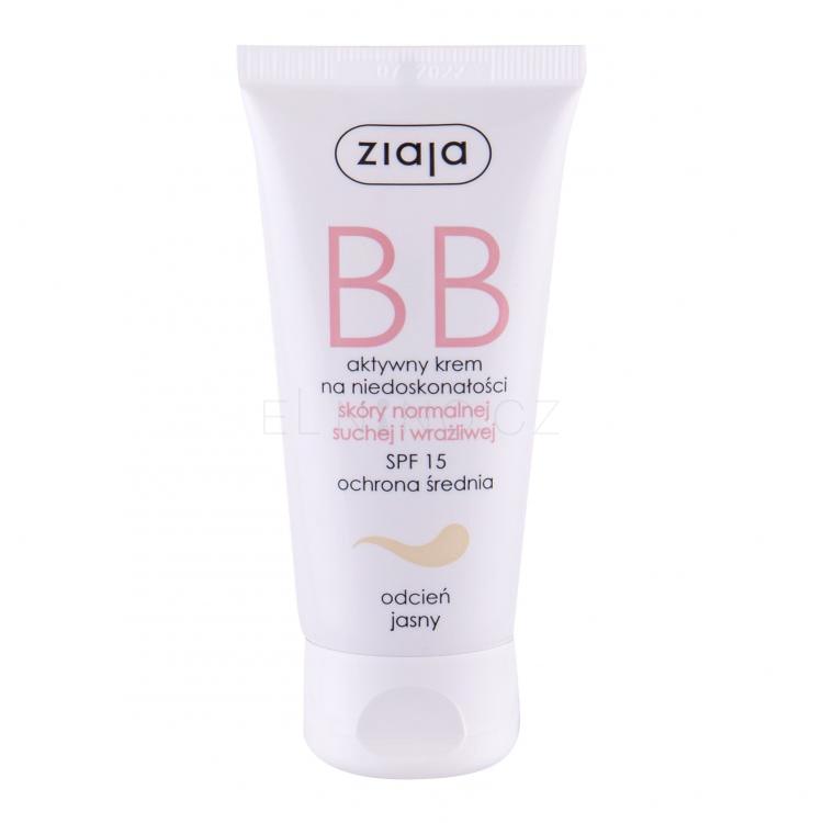 Ziaja BB Cream Normal and Dry Skin SPF15 BB krém pro ženy 50 ml Odstín Light