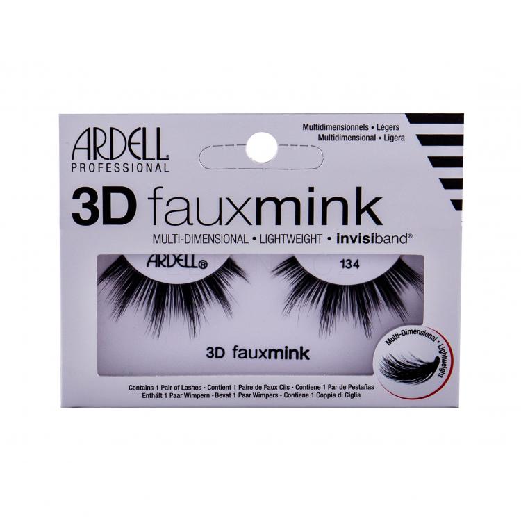 Ardell 3D Faux Mink 134 Umělé řasy pro ženy 1 ks Odstín Black