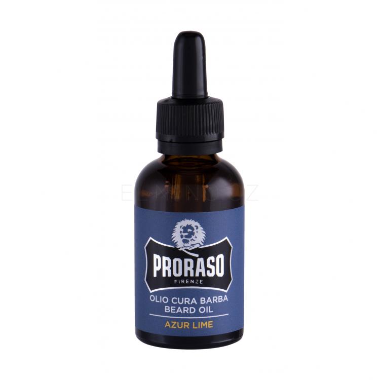 PRORASO Azur Lime Beard Oil Olej na vousy pro muže 30 ml