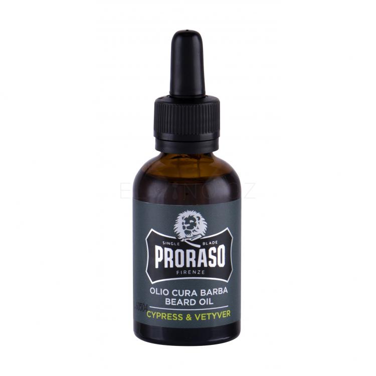 PRORASO Cypress &amp; Vetyver Beard Oil Olej na vousy pro muže 30 ml