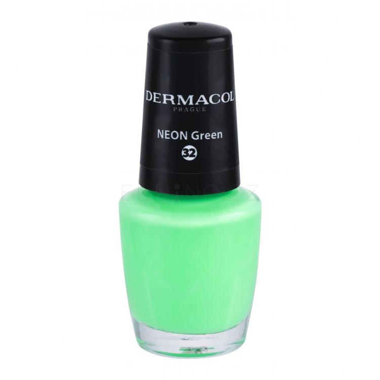 Dermacol Neon Lak na nehty pro ženy 5 ml Odstín 32 Neon Green