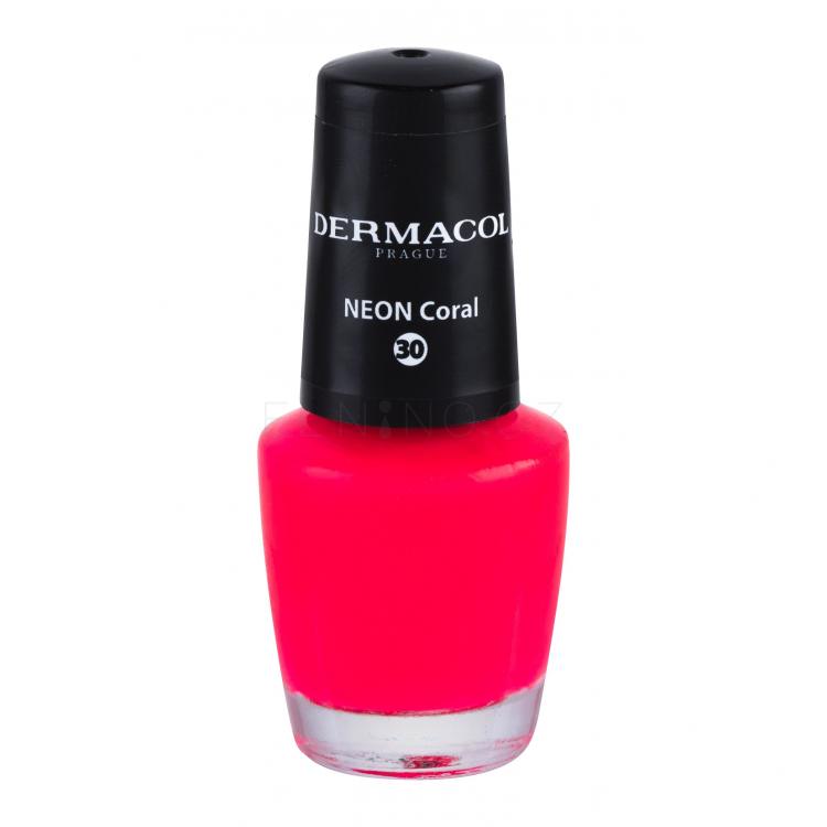 Dermacol Neon Lak na nehty pro ženy 5 ml Odstín 30 Neon Coral