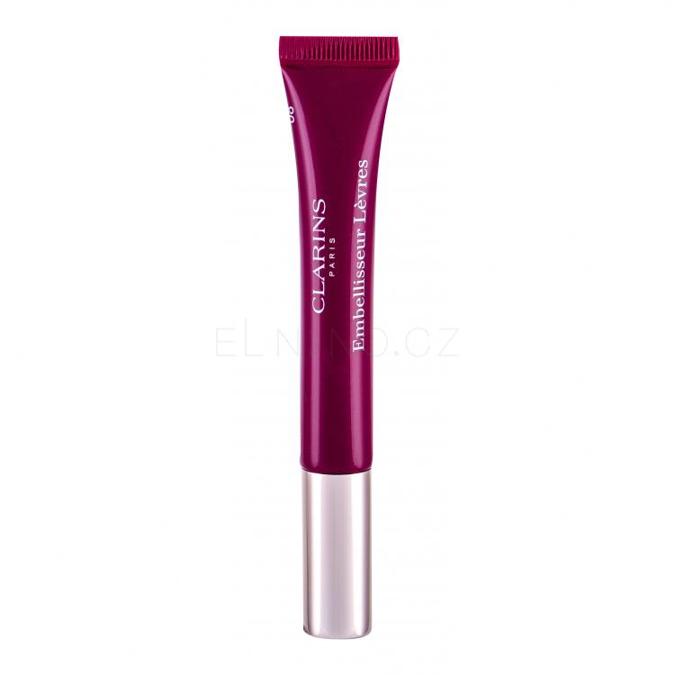 Clarins Natural Lip Perfector Lesk na rty pro ženy 12 ml Odstín 08 Plum Shimmer