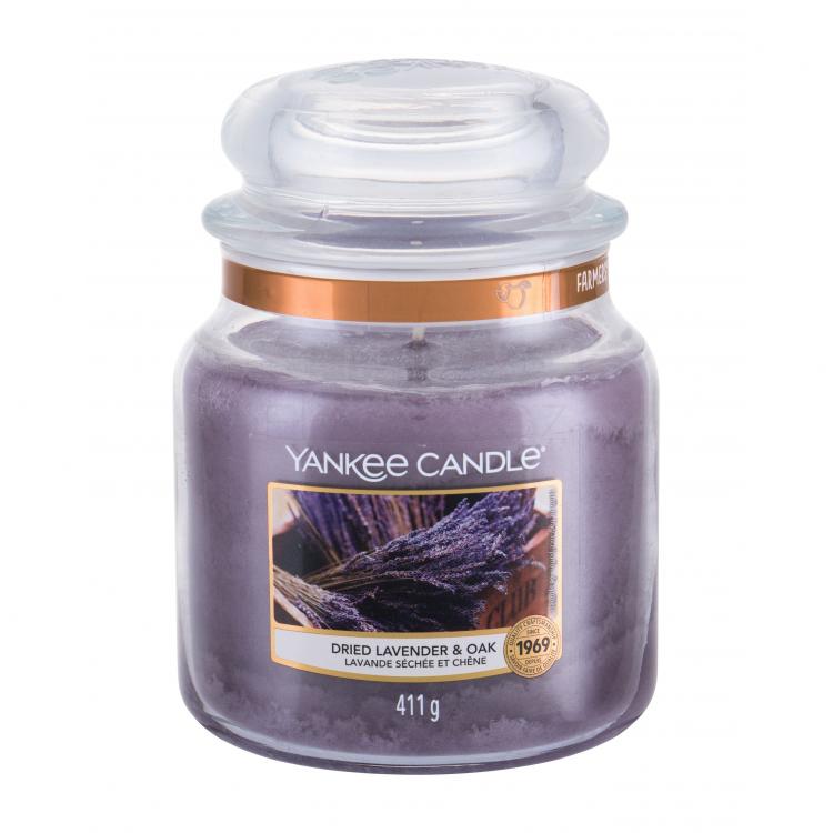 Yankee Candle Dried Lavender &amp; Oak Vonná svíčka 411 g