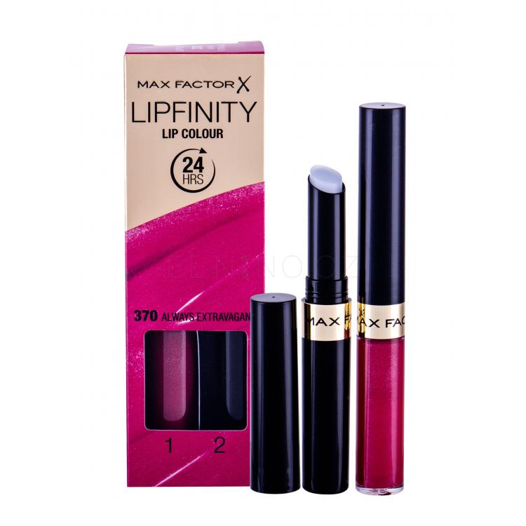 Max Factor Lipfinity 24HRS Lip Colour Rtěnka pro ženy 4,2 g Odstín 370 Always Extravagant