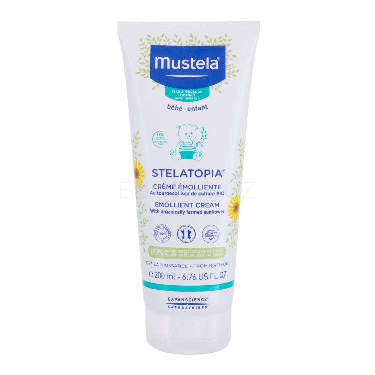 Mustela Bébé Stelatopia® Emollient Cream Denní pleťový krém pro děti 200 ml