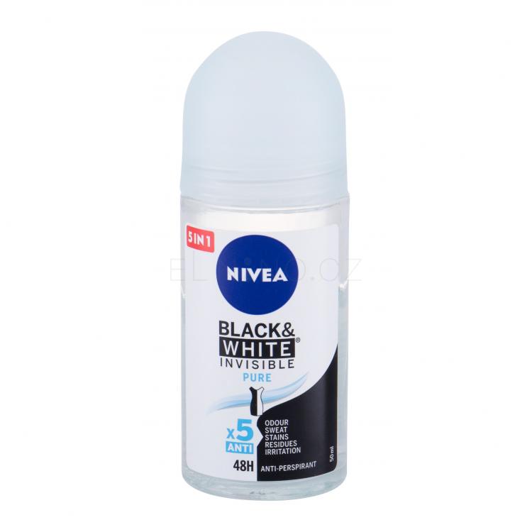 Nivea Black &amp; White Invisible Pure 48h Antiperspirant pro ženy 50 ml