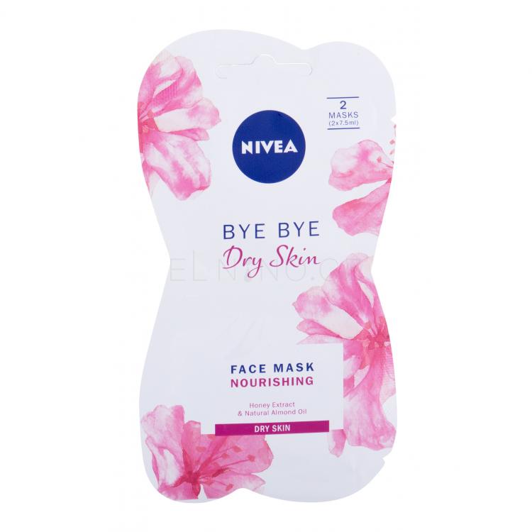 Nivea Bye Bye Dry Skin Pleťová maska pro ženy 15 ml