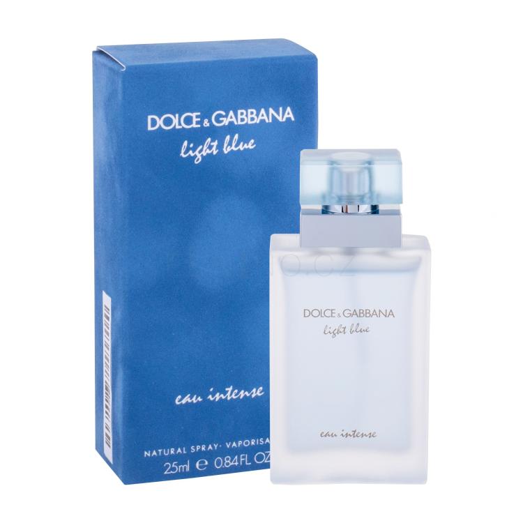 Dolce&amp;Gabbana Light Blue Eau Intense Parfémovaná voda pro ženy 25 ml poškozená krabička