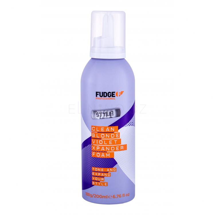 Fudge Xpander Foam Clean Blonde Violet Tužidlo na vlasy pro ženy 200 ml