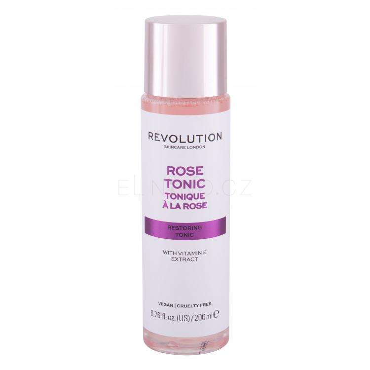 Revolution Skincare Rose Tonic Pleťová voda a sprej pro ženy 200 ml