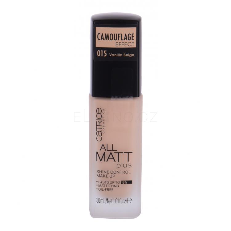 Catrice All Matt Plus Make-up pro ženy 30 ml Odstín 015 Vanilla Beige