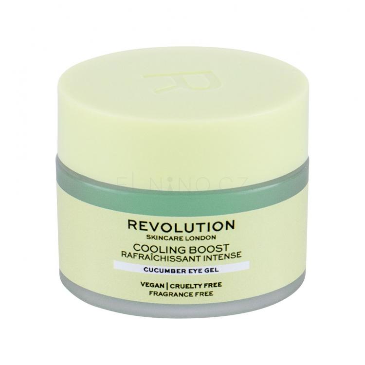 Revolution Skincare Cooling Boost Cucumber Oční gel pro ženy 15 ml