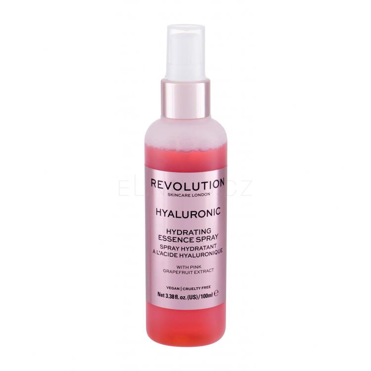 Revolution Skincare Hyaluronic Hydrating Essence Spray Pleťová voda a sprej pro ženy 100 ml