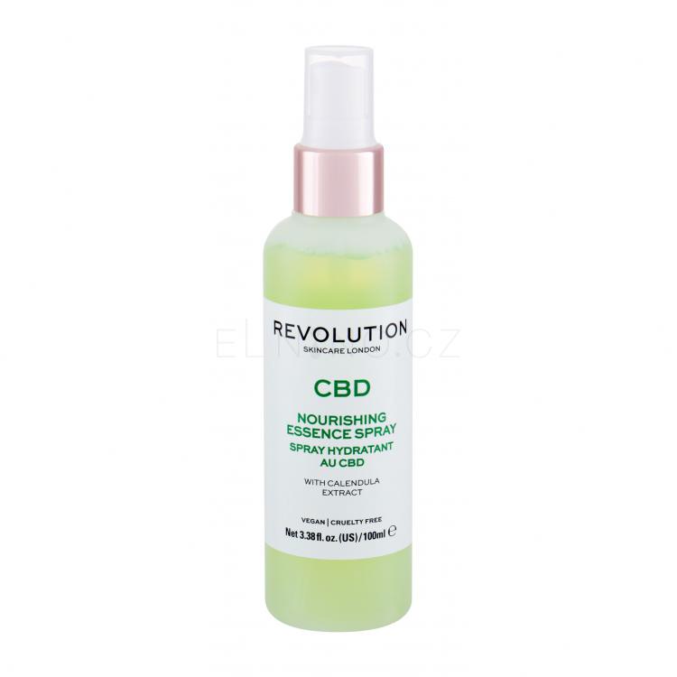 Revolution Skincare CBD Nourishing Essence Spray Pleťová voda a sprej pro ženy 100 ml