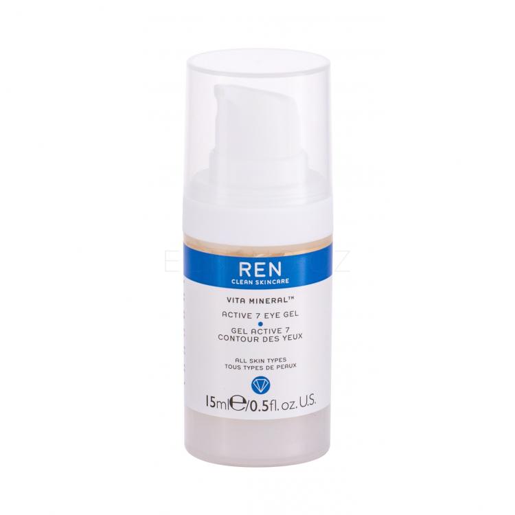 REN Clean Skincare Vita Mineral Active 7 Oční gel pro ženy 15 ml