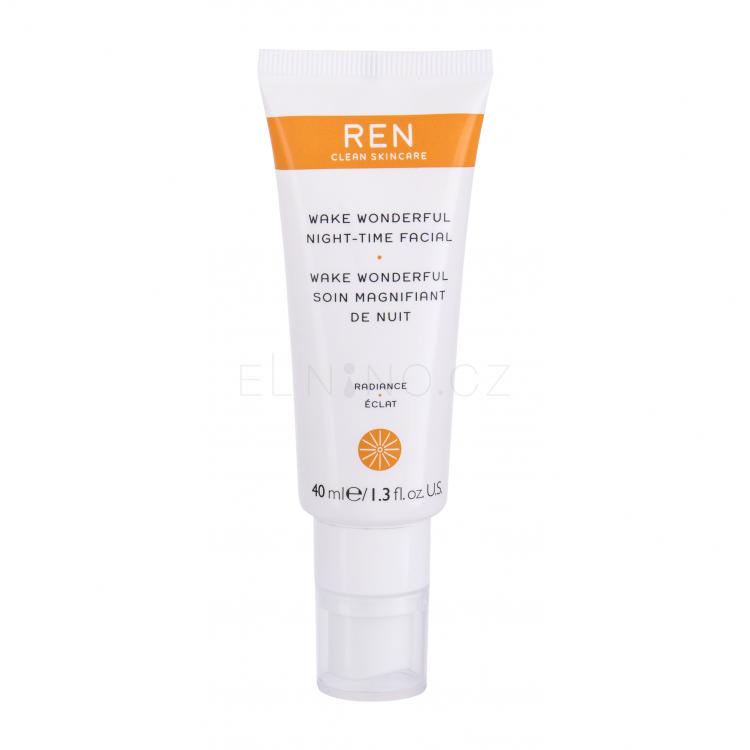 REN Clean Skincare Radiance Wake Wonderful Night-Time Facial Noční pleťový krém pro ženy 40 ml