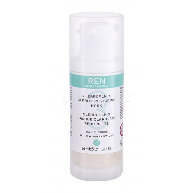 REN Clean Skincare Clearcalm 3 Clarity Restoring Pleťová maska pro ženy 50 ml