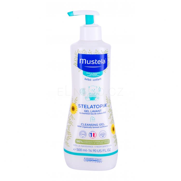 Mustela Bébé Stelatopia Cleansing Gel Sprchový gel pro děti 500 ml
