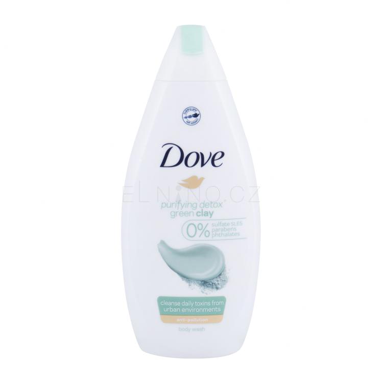 Dove Purifying Detox Green Clay Sprchový gel pro ženy 500 ml