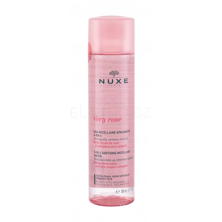 NUXE Very Rose 3-In-1 Soothing Micelární voda pro ženy 200 ml