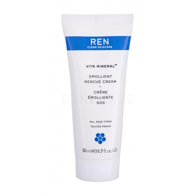 REN Clean Skincare Vita Mineral Emollient Rescue Denní pleťový krém pro ženy 50 ml tester