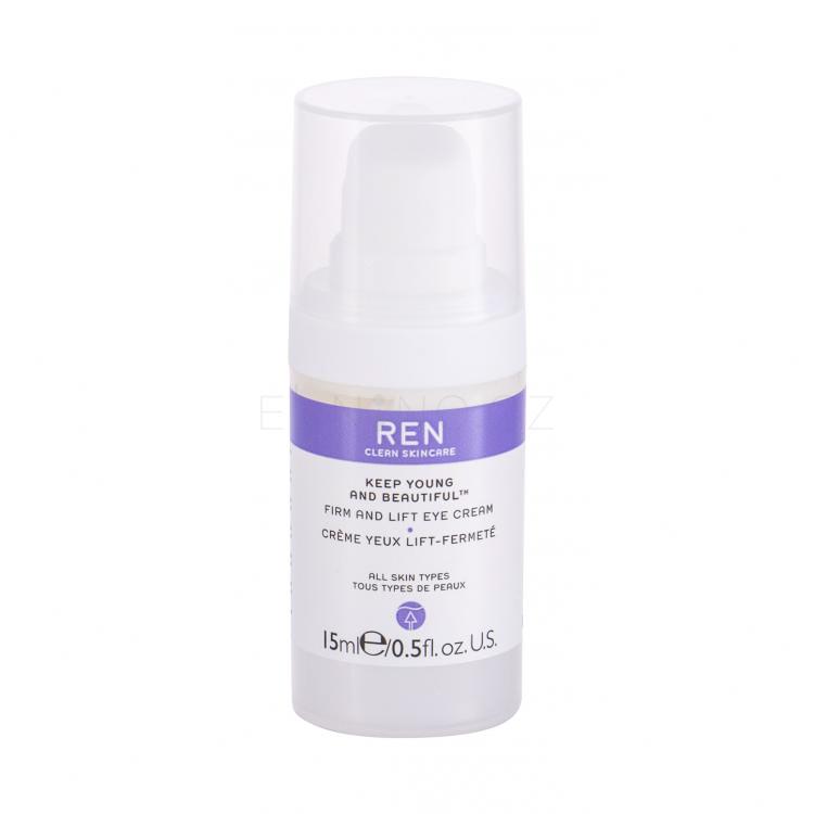 REN Clean Skincare Keep Young And Beautiful Firm And Lift Oční krém pro ženy 15 ml tester