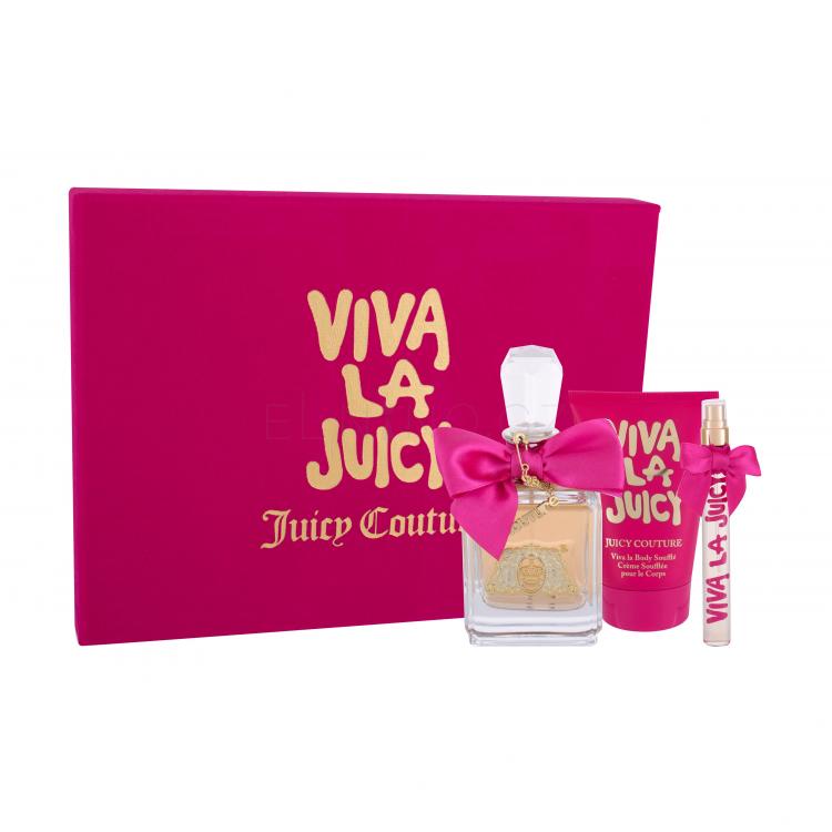 Juicy Couture Viva La Juicy Dárková kazeta parfémovaná voda 100 ml + parfémovaná voda 10 ml + tělové mléko 125 ml