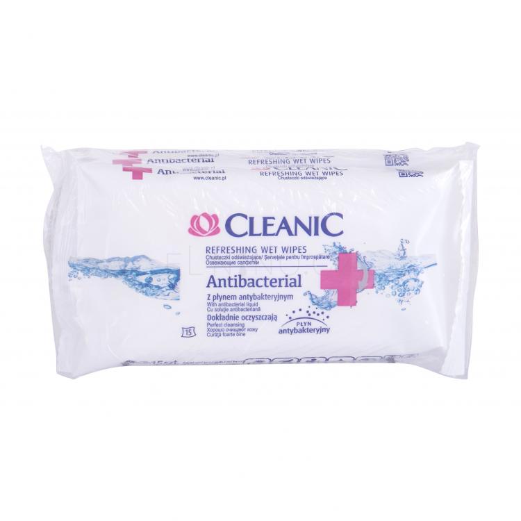 Cleanic Antibacterial Refreshing Dárková kazeta antibakteriální ubrousky 3 x 15 ks
