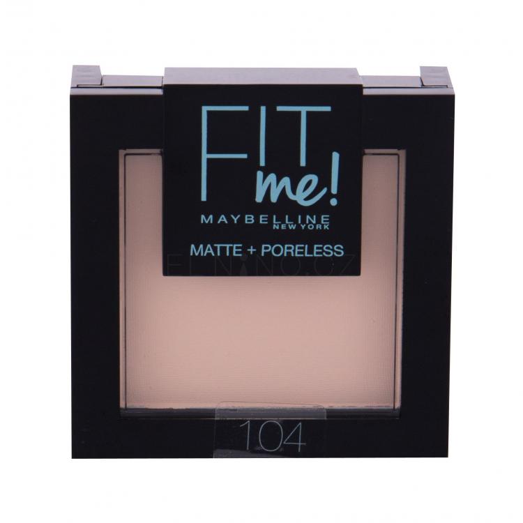 Maybelline Fit Me! Matte + Poreless Pudr pro ženy 9 g Odstín 104 Soft Ivory