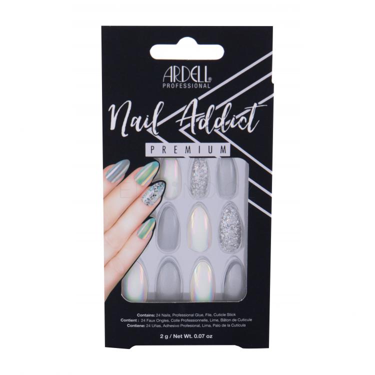 Ardell Nail Addict Premium Umělé nehty pro ženy Odstín Holographic Glitter Set