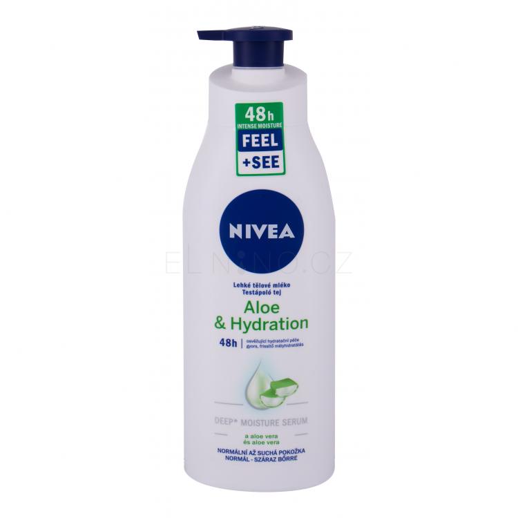 Nivea Aloe &amp; Hydration 48h Tělové mléko pro ženy 400 ml