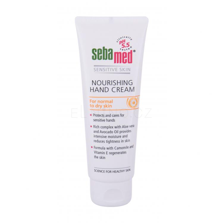 SebaMed Sensitive Skin Nourishing Krém na ruce pro ženy 75 ml