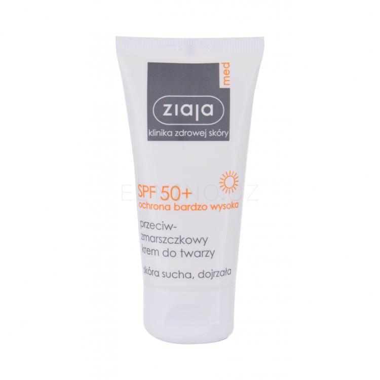 Ziaja Med Protective Anti-Wrinkle SPF50+ Opalovací přípravek na obličej pro ženy 50 ml