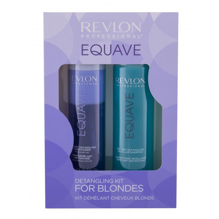 Revlon Professional Equave Instant Detangling Blonde Hair Dárková kazeta bezoplachový kondicionér 200 ml + micelární šampon 250 ml