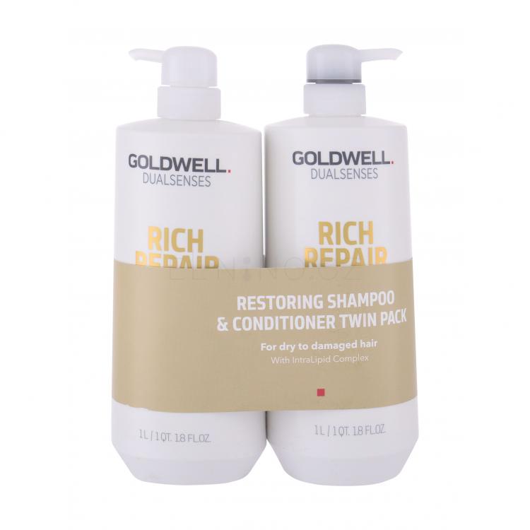 Goldwell Dualsenses Rich Repair Dárková kazeta šampon 1000 ml + kondicionér 1000 ml
