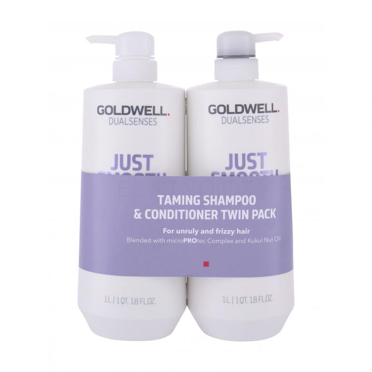 Goldwell Dualsenses Just Smooth Dárková kazeta šampon 1000 ml + kondicionér 1000 ml