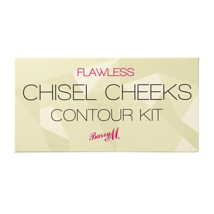 Barry M Flawless Chisel Cheeks Contour Kit Pudr pro ženy 2,5 g Odstín Light - Medium