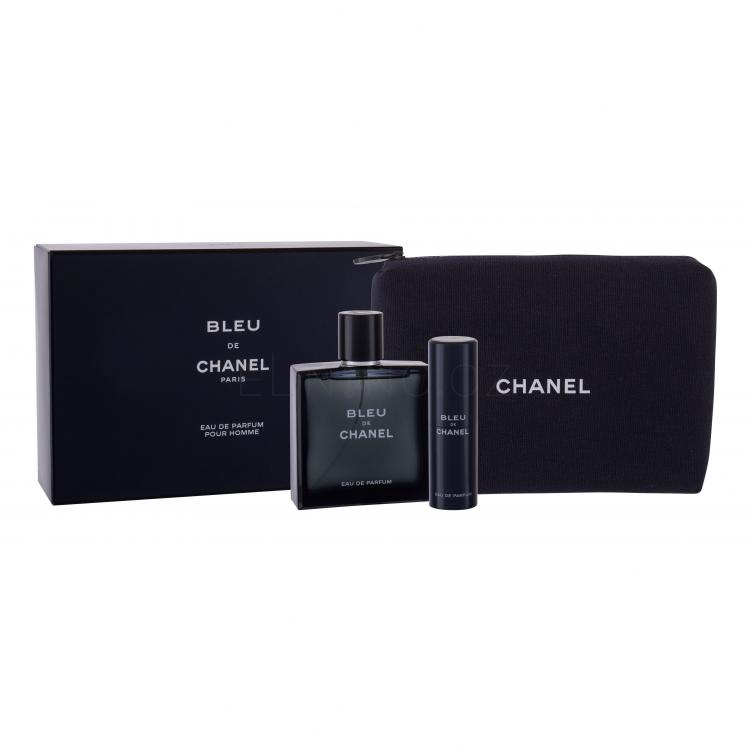 Chanel Bleu de Chanel Dárková kazeta parfémovaná voda 100 ml + parfémovaná voda 20 ml + kosmetická taštička