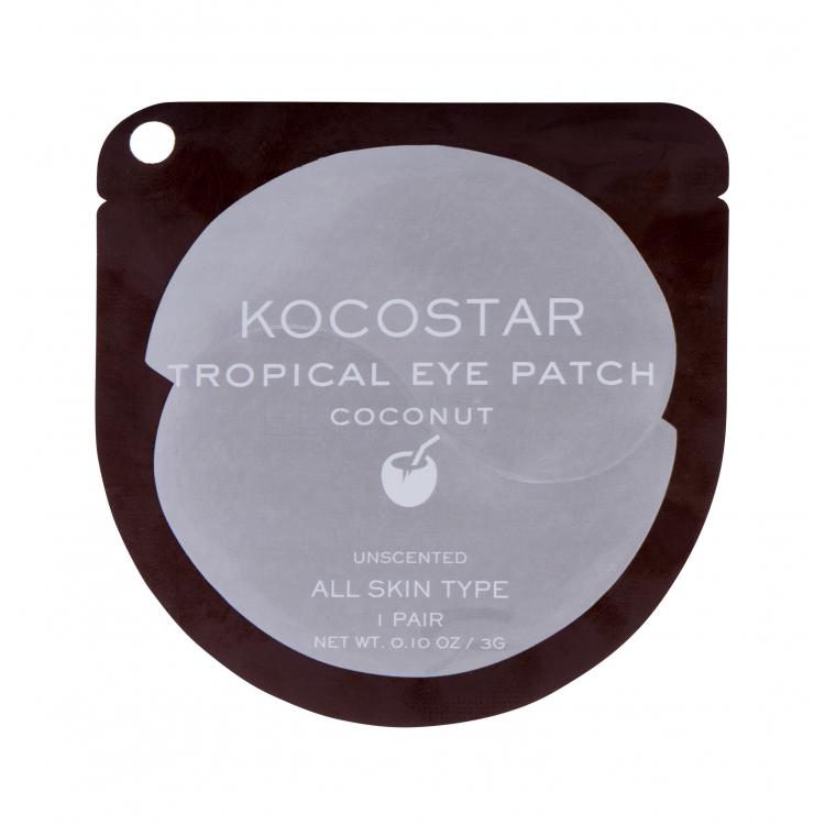 Kocostar Eye Mask Tropical Eye Patch Maska na oči pro ženy 3 g Odstín Coconut